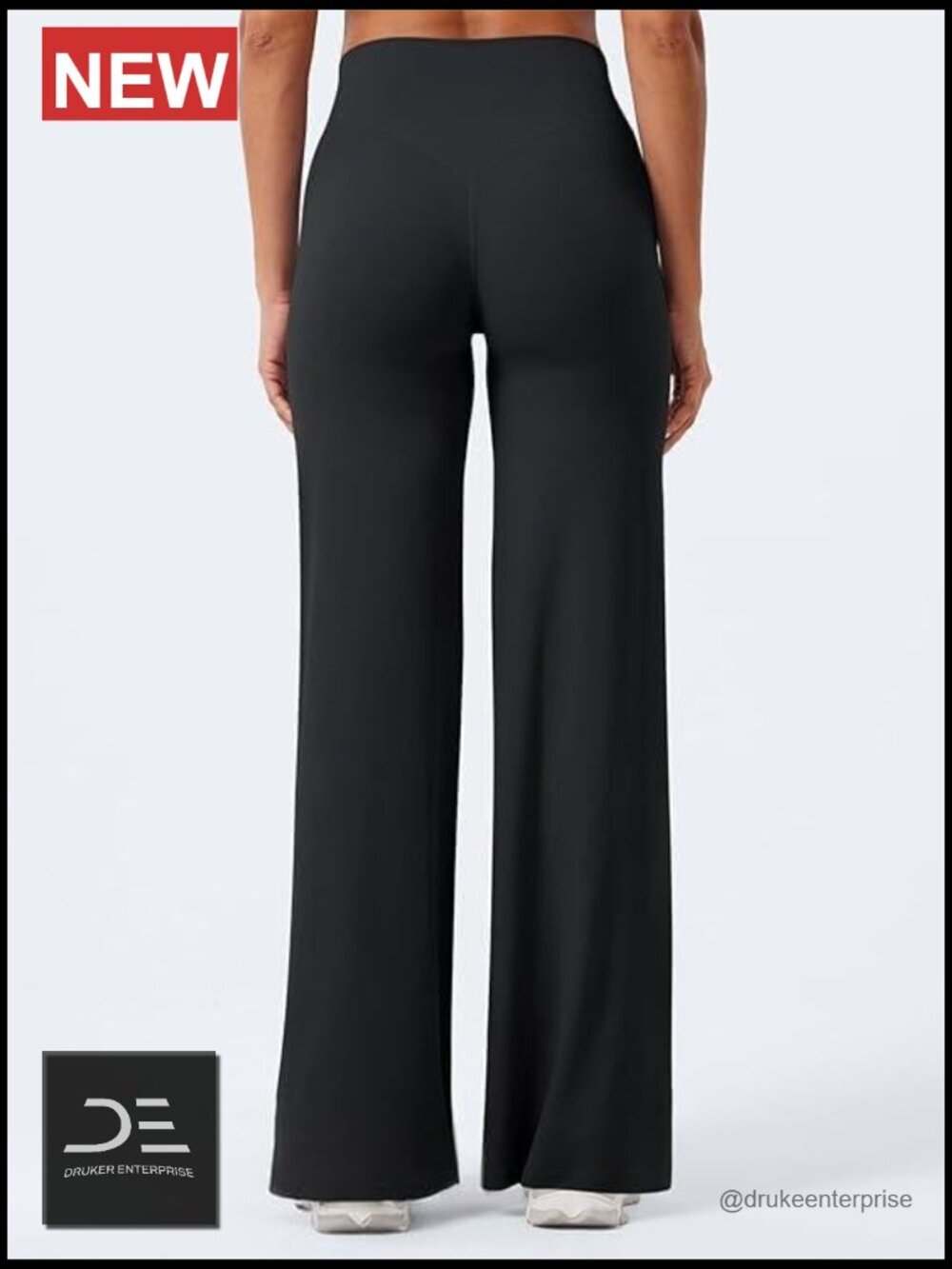 High-Waist Flare Yoga Leggings with Tummy Control, No Front Seam - Picture 4 of 5